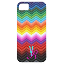 Economias de Chevron do monograma o ziguezague do  Capa De iPhone 5 Case-Mate