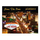 Economias de Las Vegas o cartão da data Cartões Postais