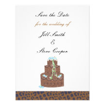 Economias do bolo de chocolate a data convite personalizado