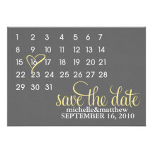 Economias do calendário os anúncios do casamento d convite personalizados