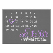 Economias do calendário os anúncios do casamento d convite personalizado
