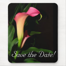 Economias do lírio de Calla a data! Mousepad
