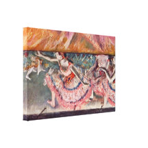 Edgar Degas - as quedas da cortina Impressão Em Canvas