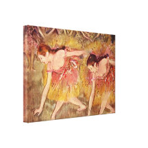 Edgar Degas - dançarinos do curvatura Impressão Em Canvas