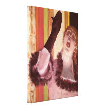 Edgar Degas - morre o cantor com a luva Impressão Em Tela Canvas