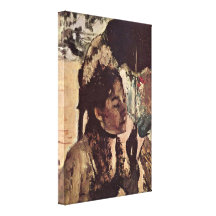 Edgar Degas - no Tuileries: MsParasol Impressão Em Tela Canvas
