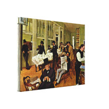 Edgar Degas - o Baumwollfaktorei Impressão De Canvas Envolvida