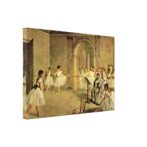 Edgar Degas - salão do balé da ópera Impressão De Canvas Esticadas