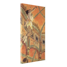 Edgar Degas - senhorita Lala em um circo Fernado Impressão De Canvas Esticadas