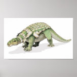 Edmontonia - carteira do dinossauro blindado poster