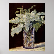Edouard Manet - ainda buquê do lilac Poster