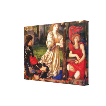 ~ Edward Burne-Jones de Le Canto D'Amour Impressão De Canvas Esticada