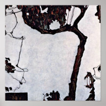 Egon Schiele - árvore de ameixa Posters