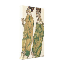 Egon Schiele - devoção Impressão De Canvas Esticada
