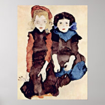 Egon Schiele - meninas Posters