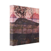 Egon Schiele - Sun subterrâneo Impressão De Canvas Envolvida