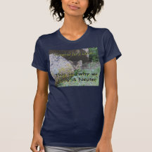Eis porque nós Spay e neutralizamos T-shirts