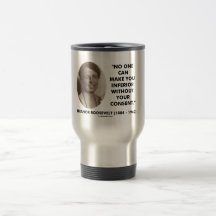 Eleanor Roosevelt ninguém pode fazê-lo inferior Caneca