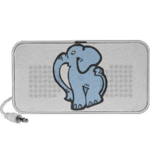 elefante azul caixinhas de som para viagem