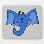 Elefante azul Mousepad