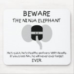 Elefante de Ninja! Mousepad