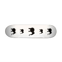 Elefante de riso preto skates