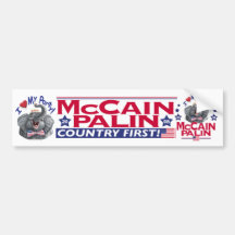 Elefante do republicano de McCain Palin Adesivo