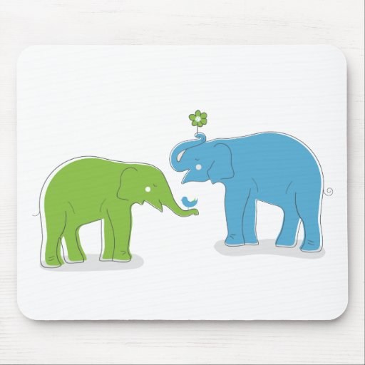 Elefantes Mouse Pad