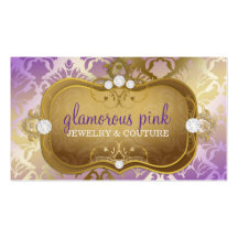 Elegância glamoroso do Lilac 311 Modelo Cartoes De Visitas