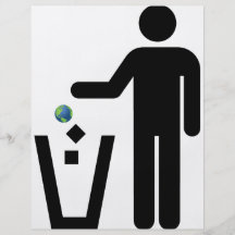 Eliminação da maca da terra panfleto personalizado