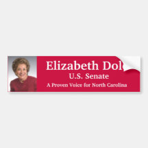 Elizabeth Dole para o Senado dos E.U. Adesivo