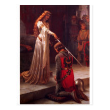 Elogios - Edmund Blair Leighton (1901) Cartão Postal
