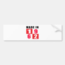 Em 1962 design feito do aniversário adesivo