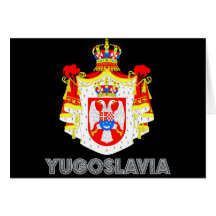 Emblema jugoslavo cartao