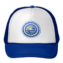 Emblema uruguaio do Cockade de presentes de Urugua Bones