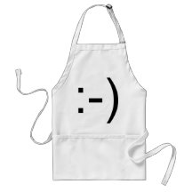 Emoticon feliz da cara! aventais