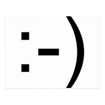 Emoticon feliz da cara! cartao postal