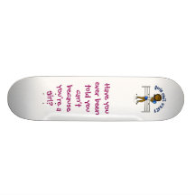 Encaixotamento azul escuro das meninas skates personalizados