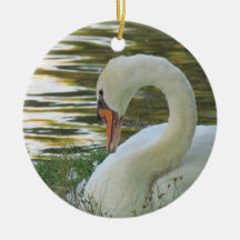 Enfeites de natal de assento da cisne