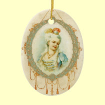 Enfeites de natal de Marie Antoinette da rapariga ornamentos