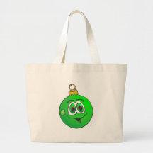Enfeites de natal verdes Cartoon.png Bolsa Para Compra