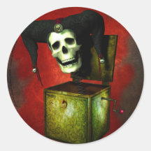 Enfrente suas etiquetas do horror dos medos adesivo