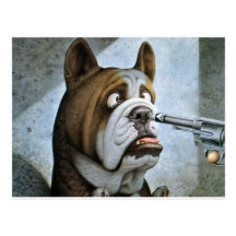 Engraçado-Cão-impressionante Cartao Postal