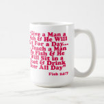 Ensine um homem pescar caneca