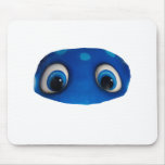 Entalhe feliz do azul dos olhos mousepads