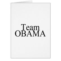 Equipe Obama (preto) Cartoes