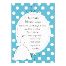 Esboço bonito do vestido convites personalizados