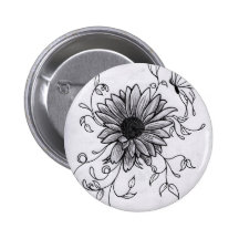 Esboço da flor botons
