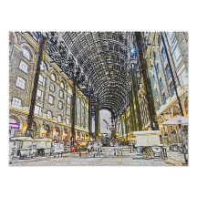 Esboço de Londres da galeria dos fenos Impressão Fotográficas