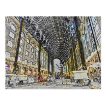 Esboço de Londres da galeria dos fenos Cartões Postais